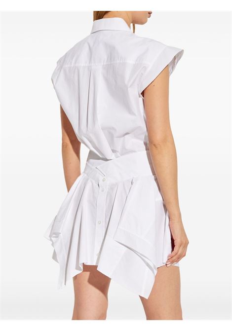White button-front layered shirt dress Alexander Wang - women ALEXANDER WANG | 4WC3256786100